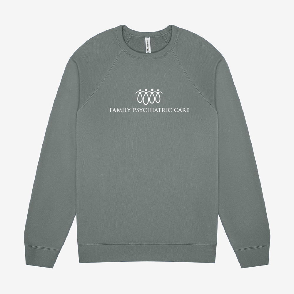 FPC Adult Sponge Fleece Raglan Crewneck Sweatshirt Family Psychiatric Care (4 colors)