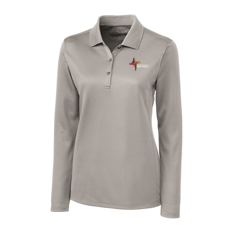 NACC Ladies Long Sleeve Tech Polo