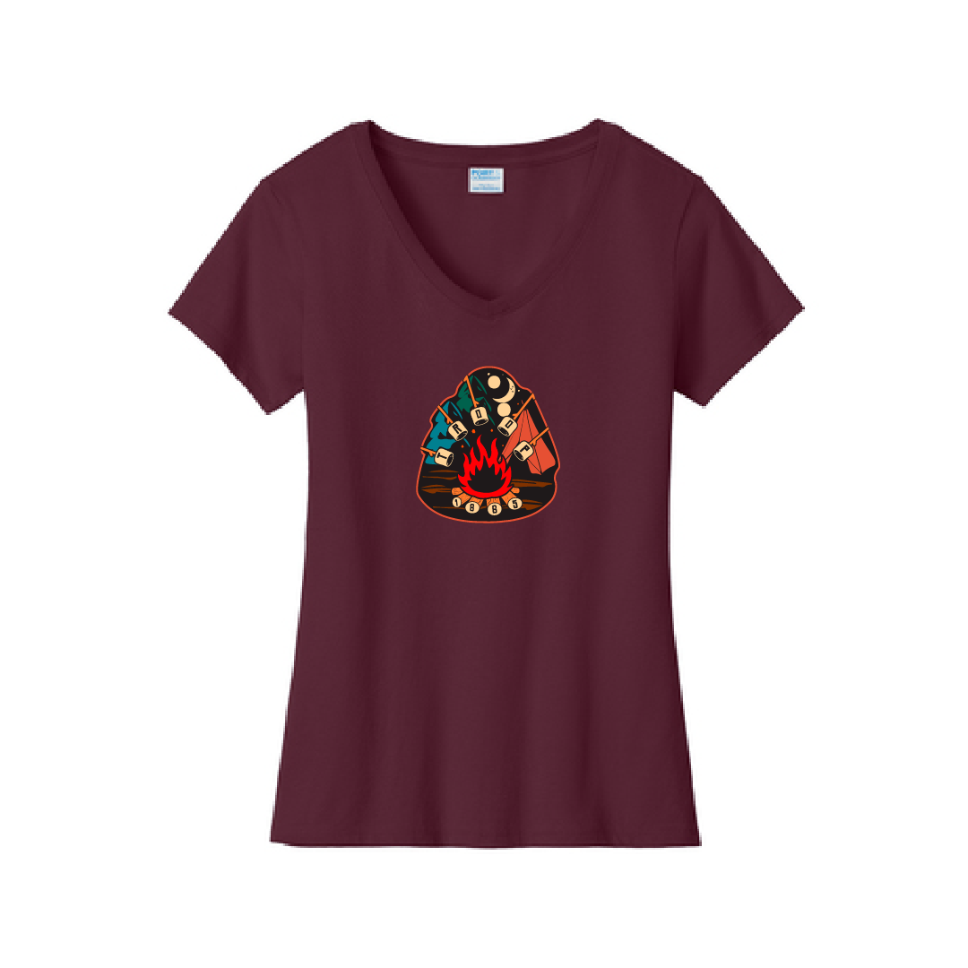 Boy Scout Troop 1865 Ladies Essential V-Neck T-Shirt