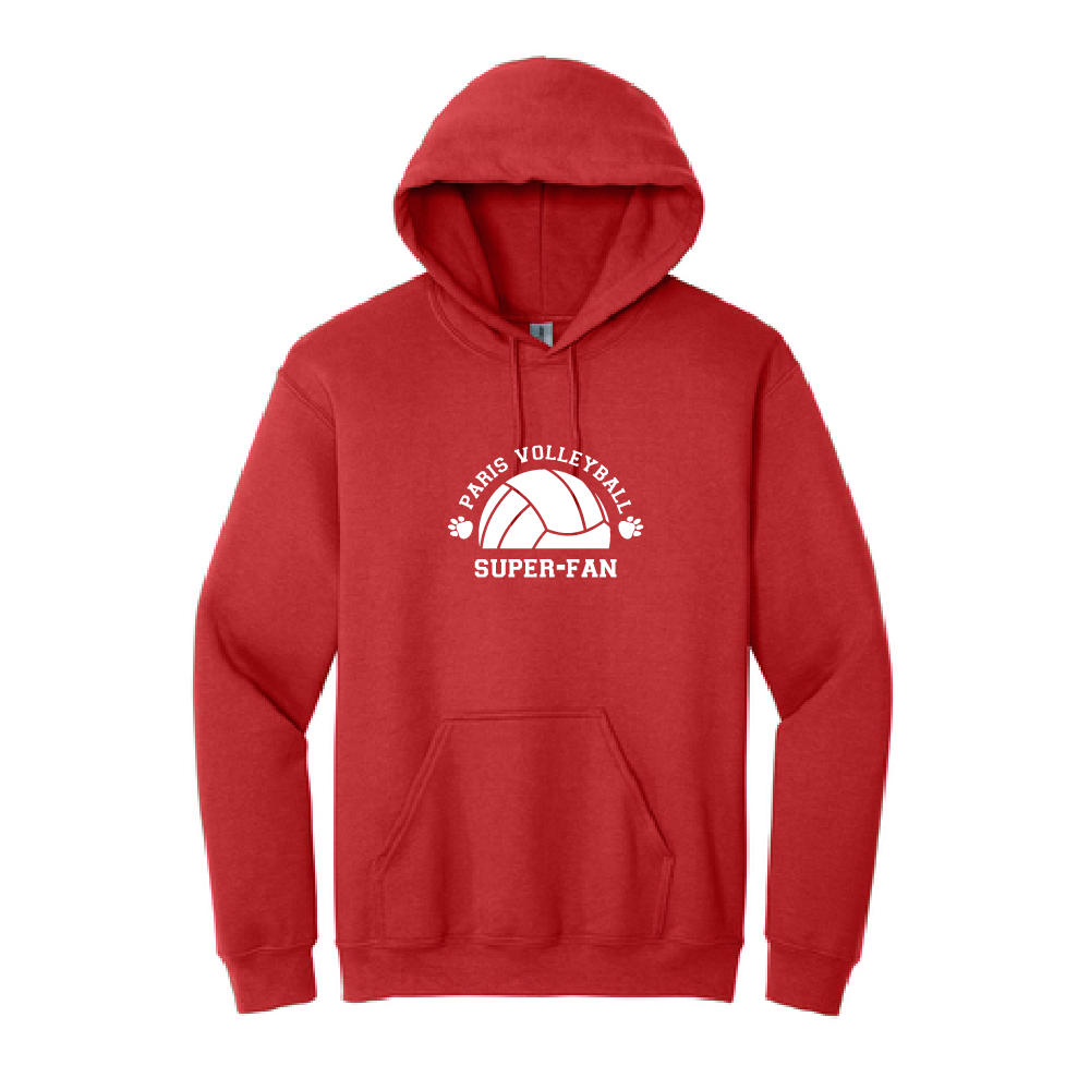 Paris School Adult Volleyball Super Fan Hoodie