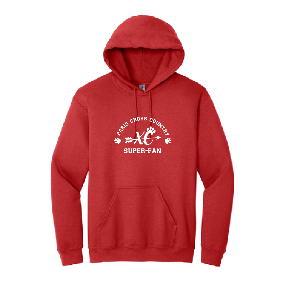 Paris School Adult Cross Country Super Fan Hoodie