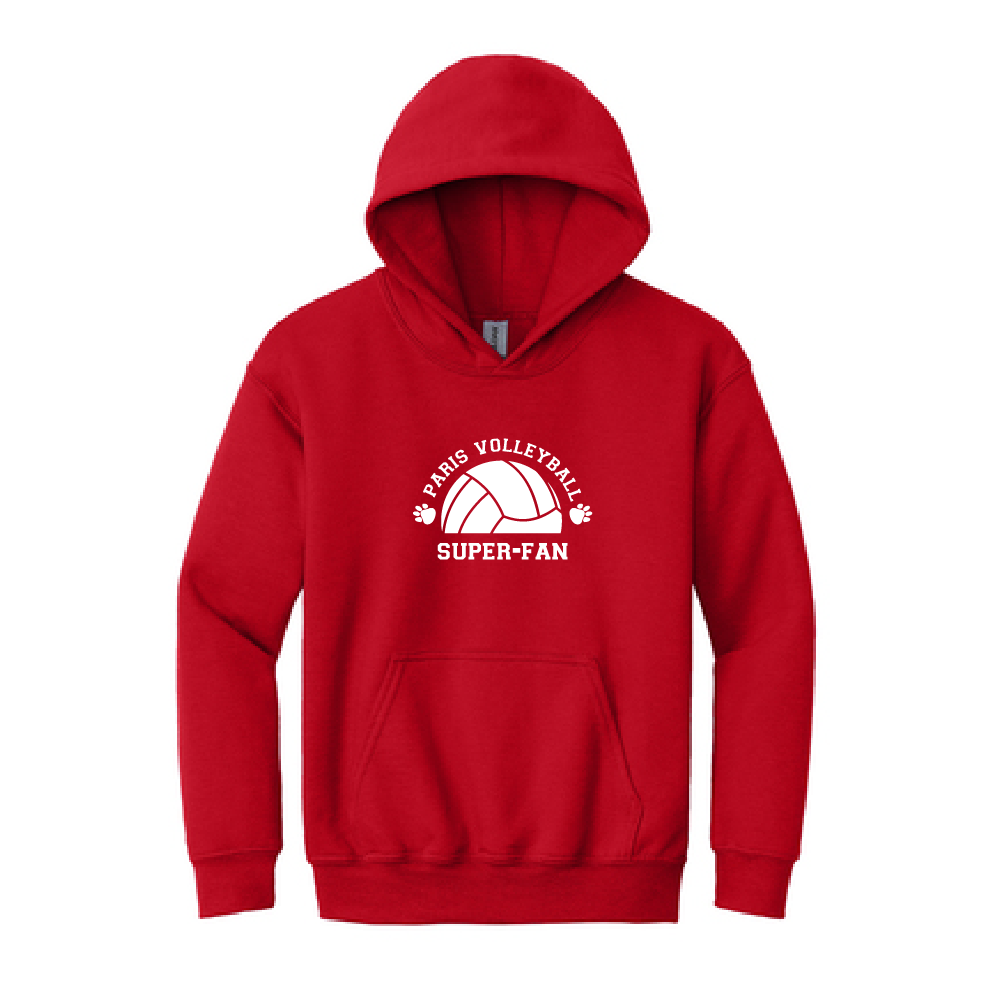 Paris School YOUTH Volleyball Super Fan Hoodie