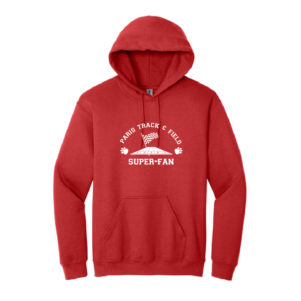 Paris School Adult Track & Field Super Fan Hoodie