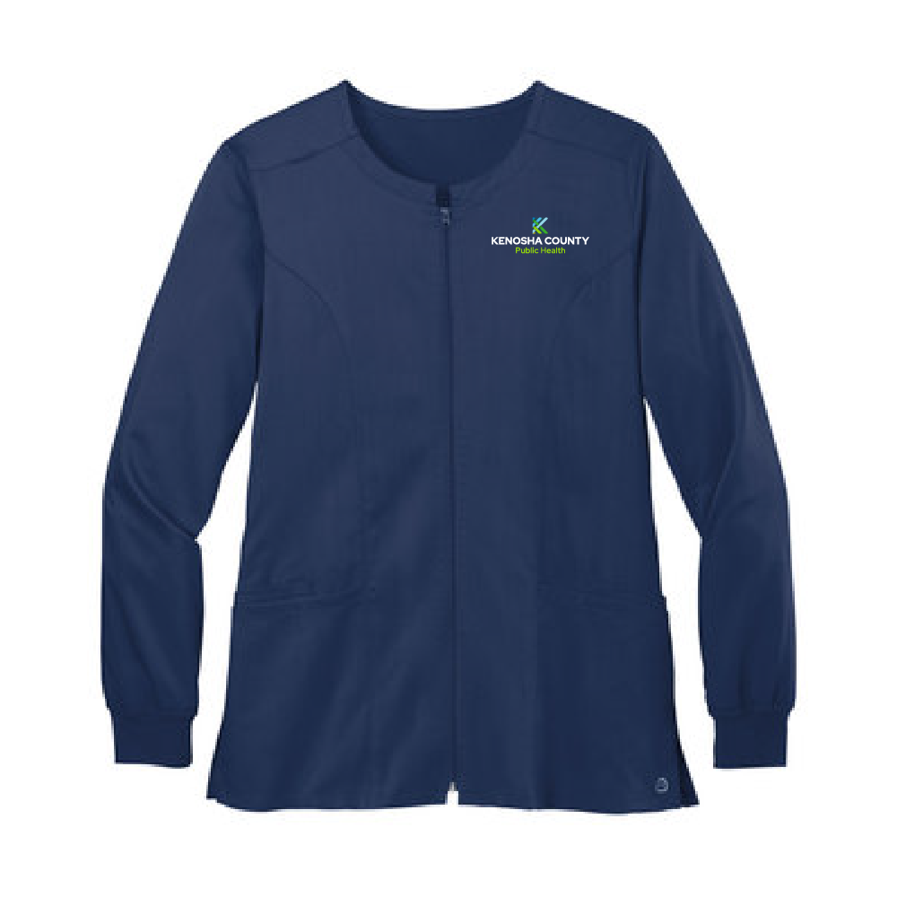 Staff Order - KCPH Ladies Full-Zip Scrub Jacket (3 colors)