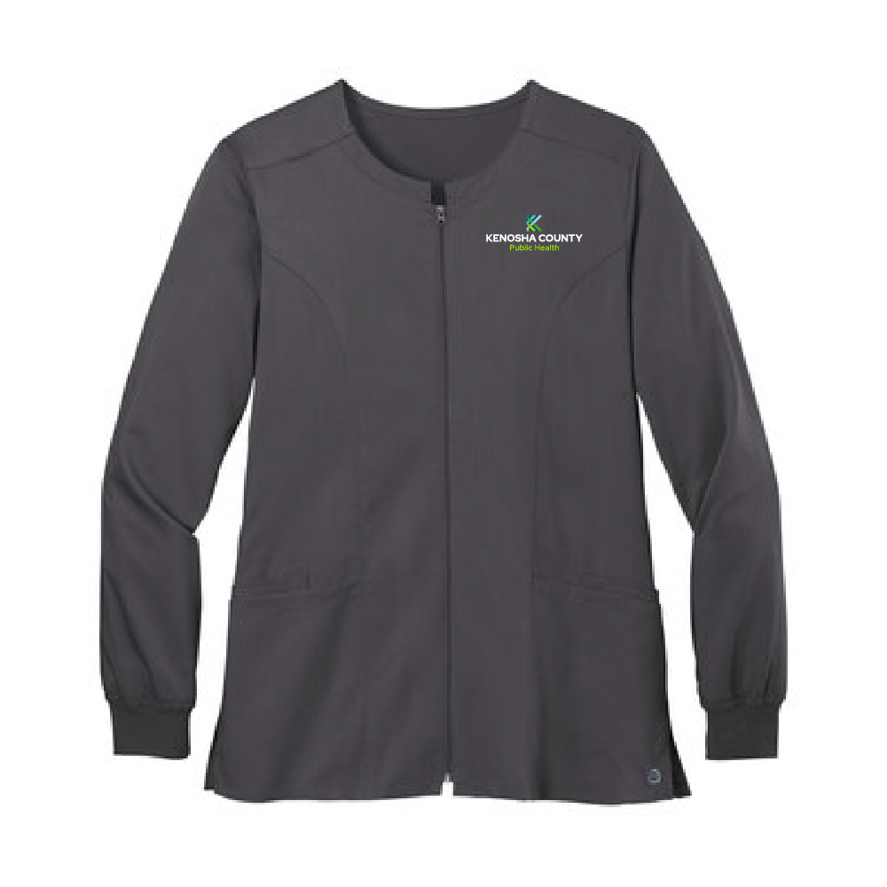 Staff Order - KCPH Ladies Full-Zip Scrub Jacket (3 colors)