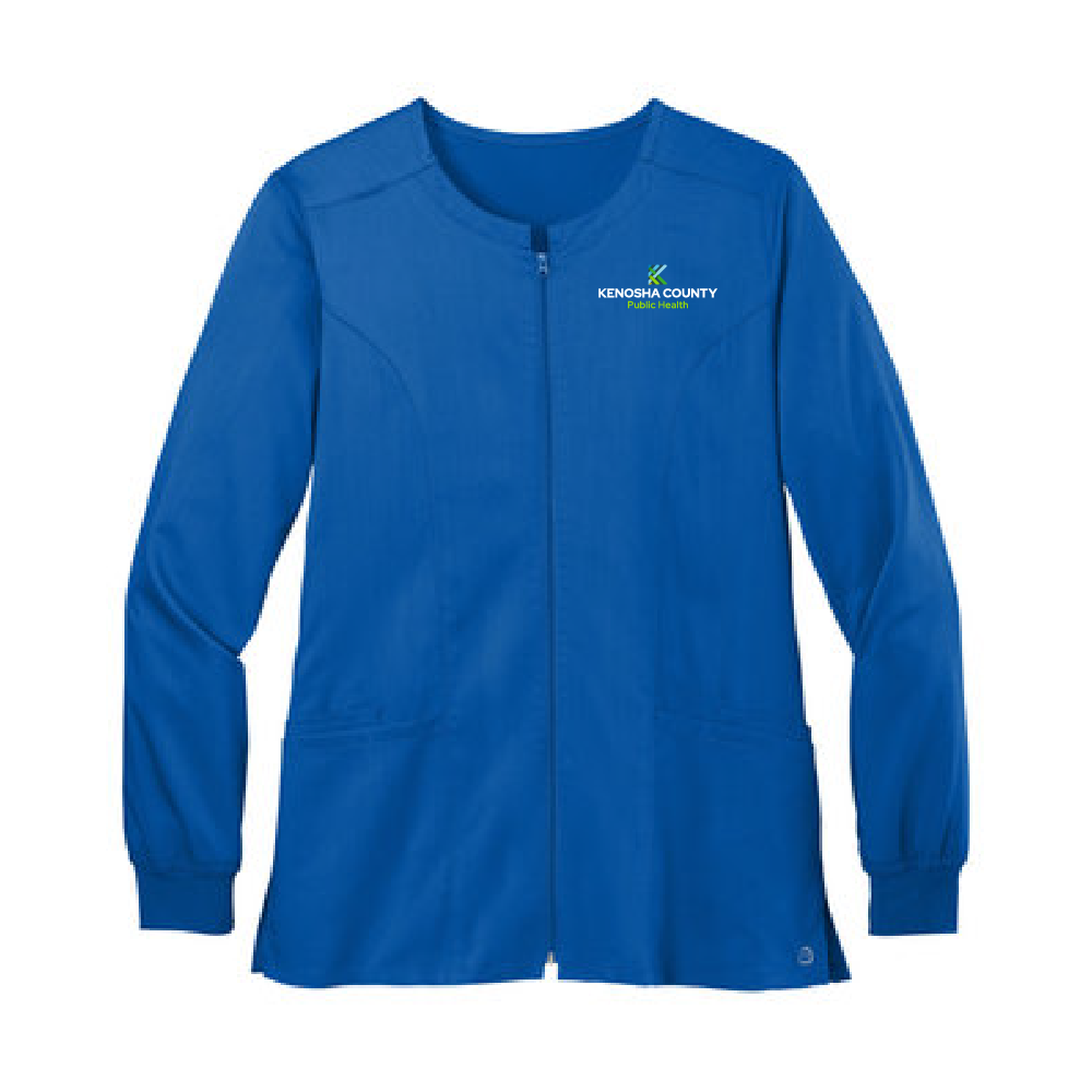 Staff Order - KCPH Ladies Full-Zip Scrub Jacket (3 colors)