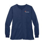 Staff Order - Bright Family Beginnings Ladies Full-Zip Scrub Jacket (3 colors)