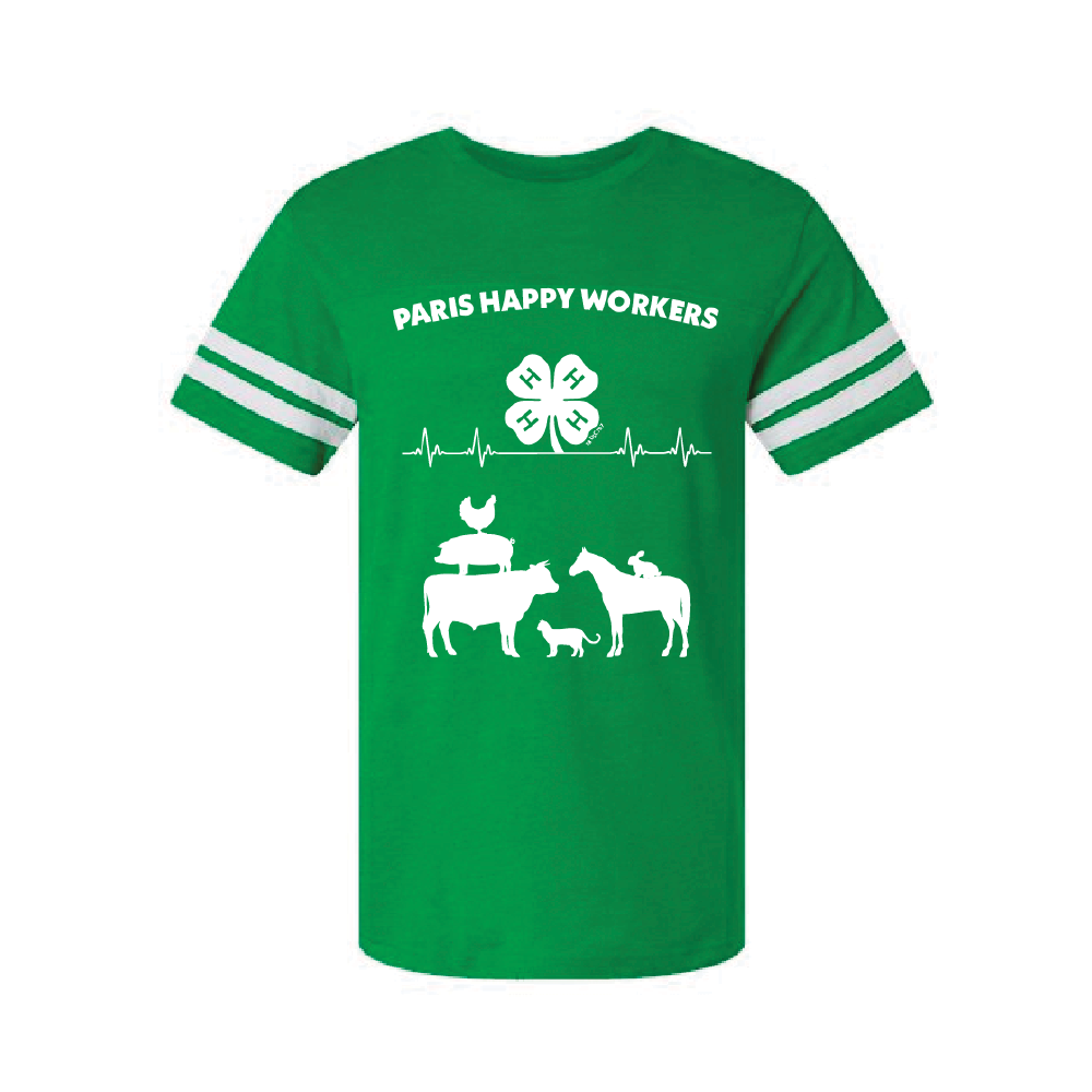 Paris Happy Workers 4-H Adult T-Shirt