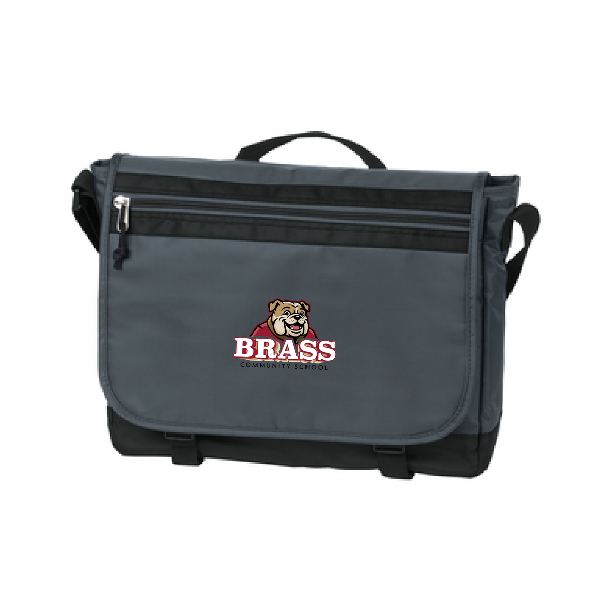 Brass Nailhead Messenger Bag