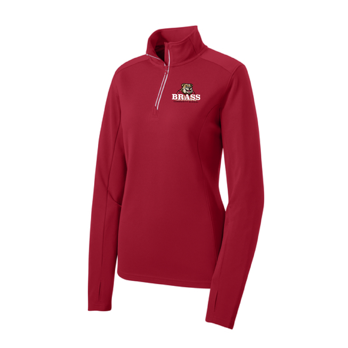 Brass Ladies Textured ¼ Zip