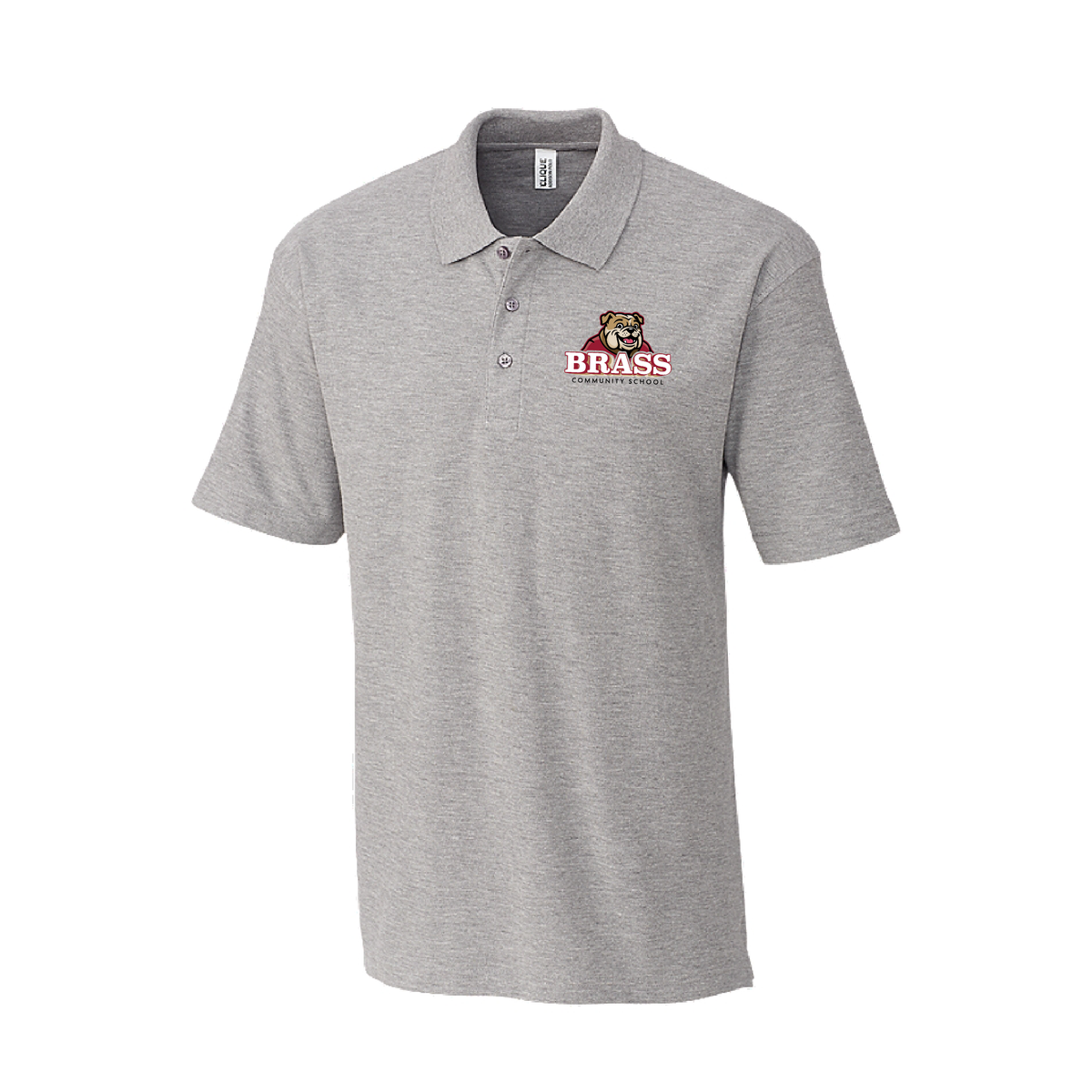Brass Adult All Cotton Pique Short Sleeve Polo