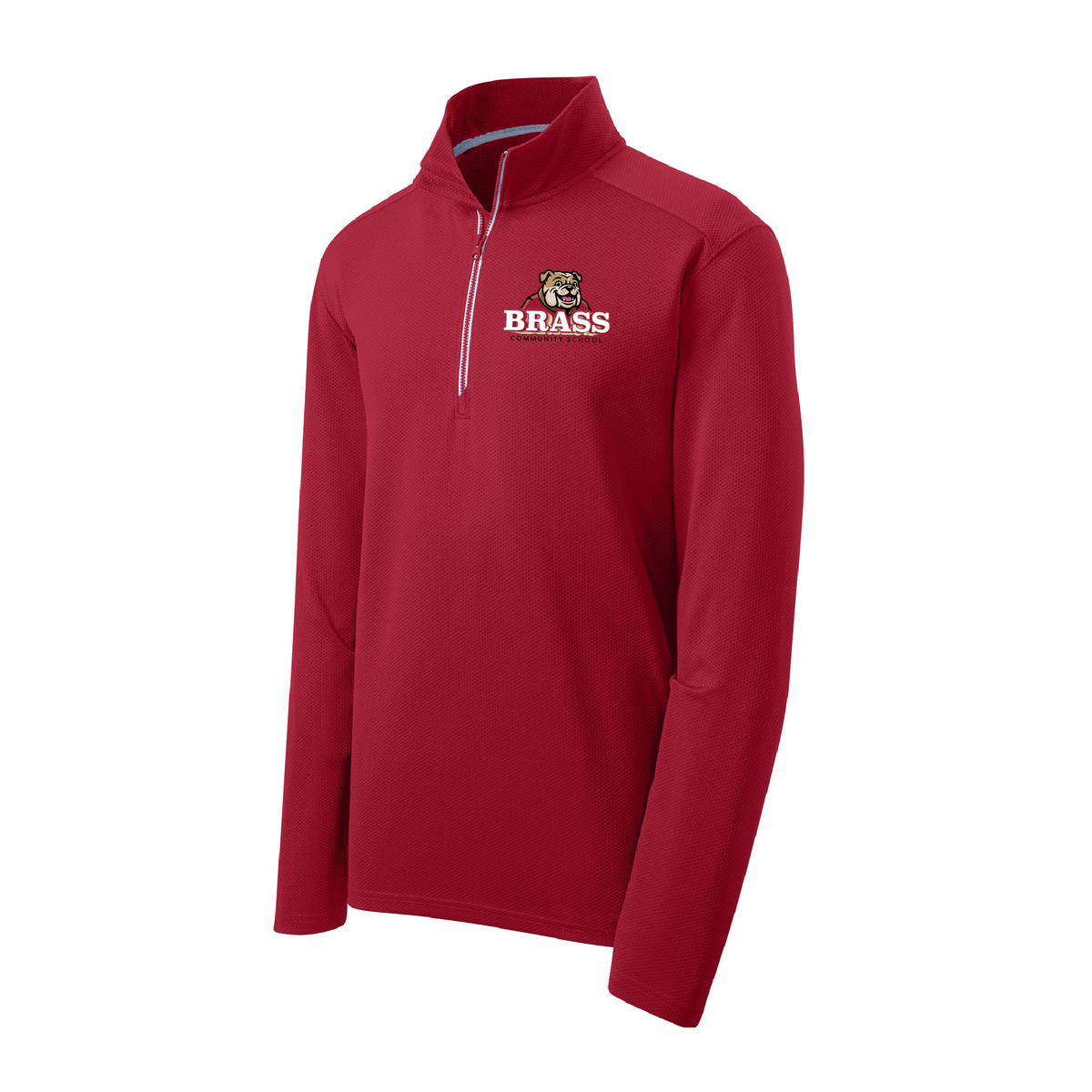 Brass Adult Textured 1/4 Zip