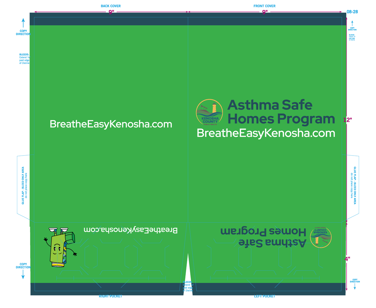 KCPH Asthma Folders - QTY 500