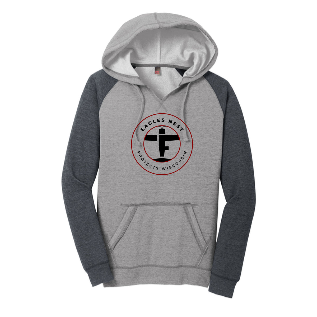 Eagles Nest Projects WI Ladies Raglan Hoodie