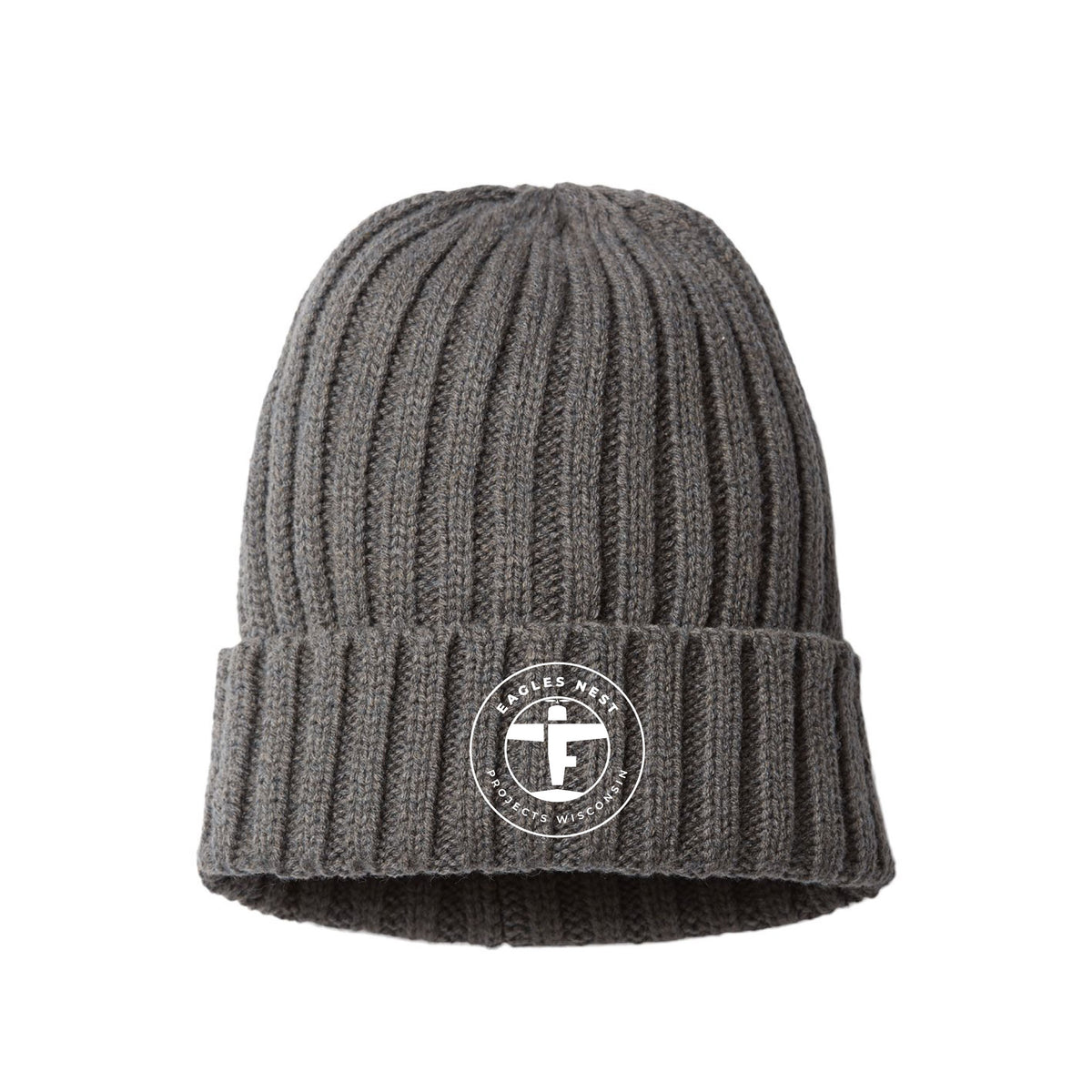 Eagles Nest Projects WI Sustainable Cable Knit Beanie