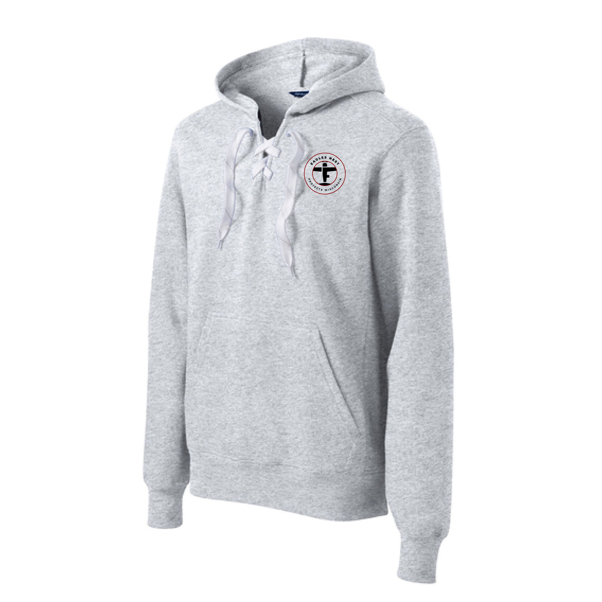Eagles Nest Projects WI Adult Royal Lace-up Hoodie Sweatshirt