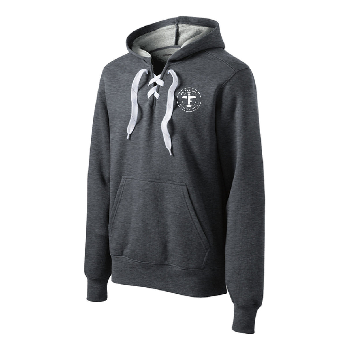 Eagles Nest Projects WI Adult Royal Lace-up Hoodie Sweatshirt