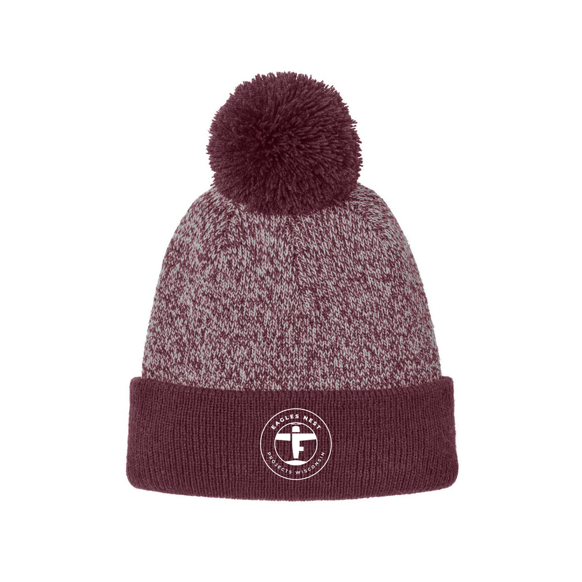Eagles Nest Projects WI Halftime Heather Pom Beanie