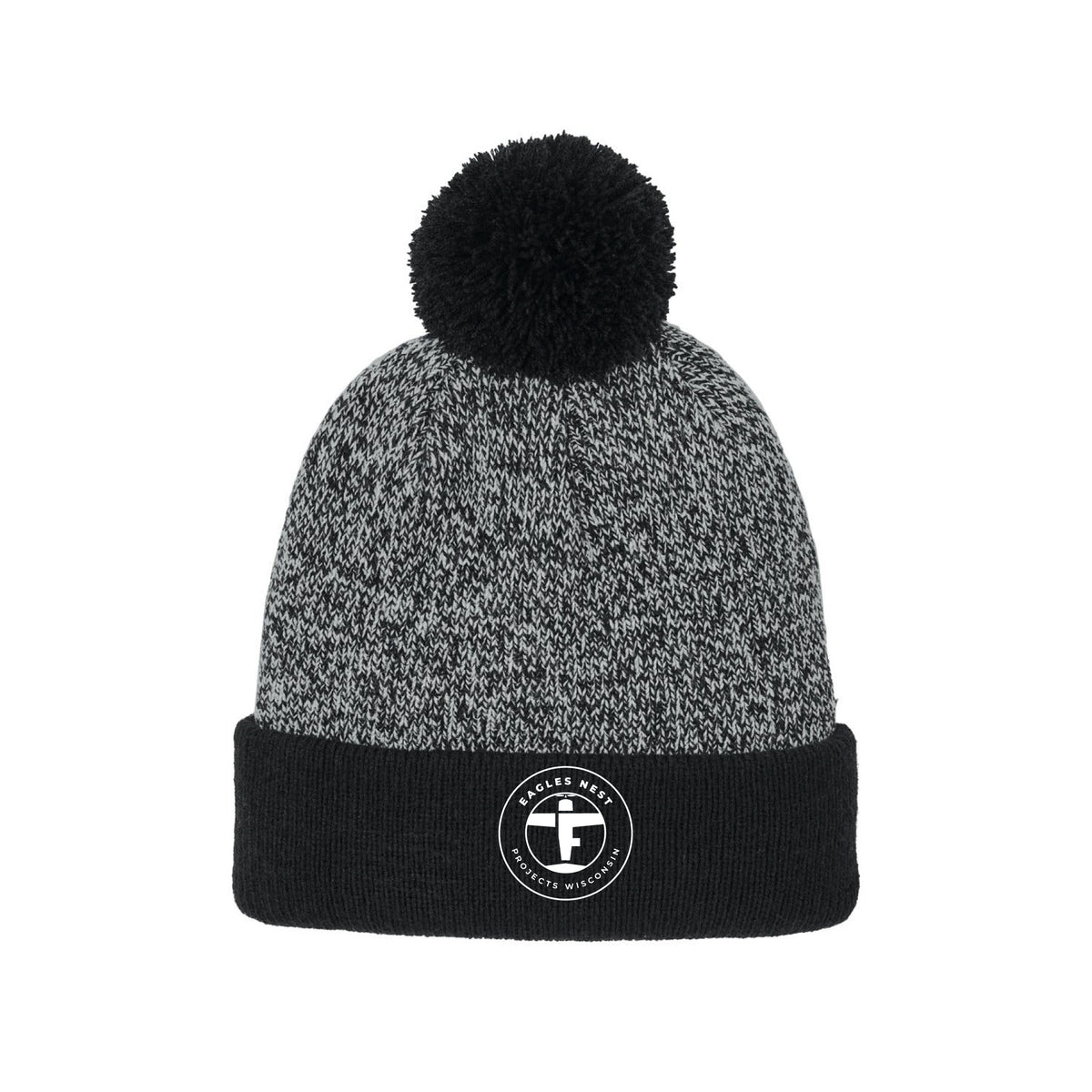 Eagles Nest Projects WI Halftime Heather Pom Beanie