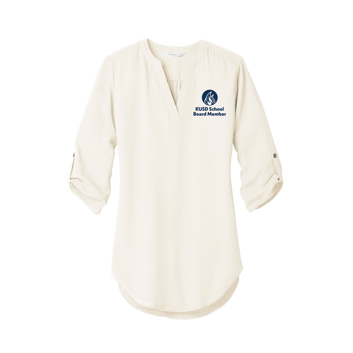 KUSD School Board Ladies 3/4 Sleeve Tunic Blouse (3 colors)