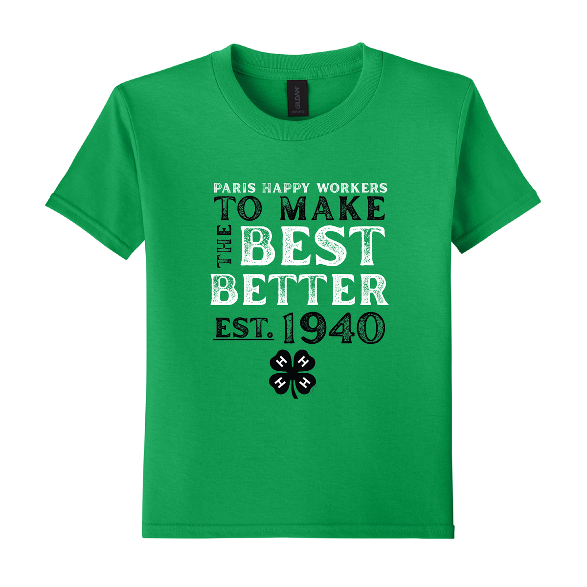 Paris Happy Workers 4-H Adult T-Shirt