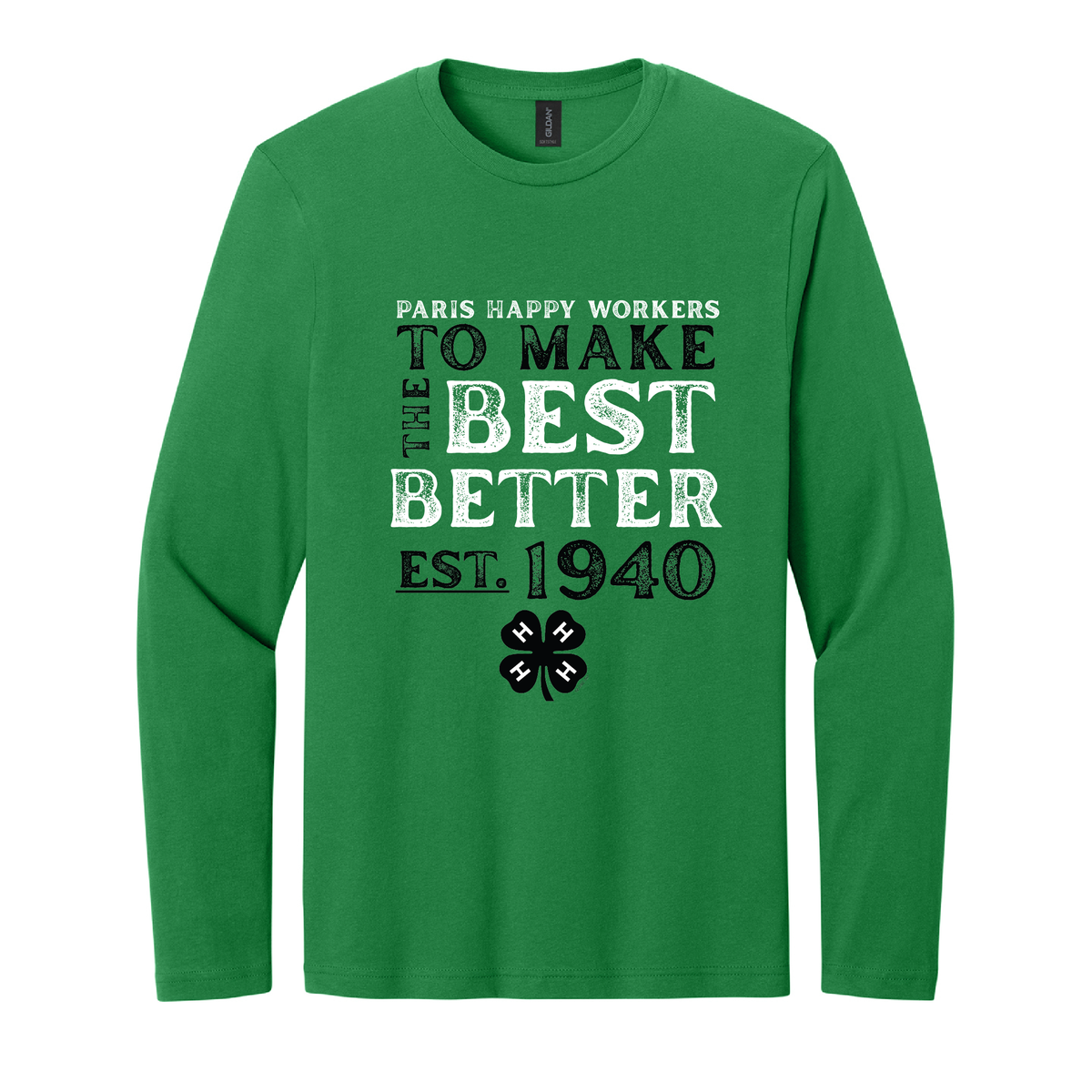 Paris Happy Workers 4-H Adult Long Sleeve