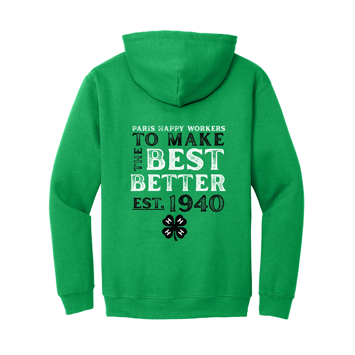 Paris Happy Workers 4-H YOUTH Essential Hoodie