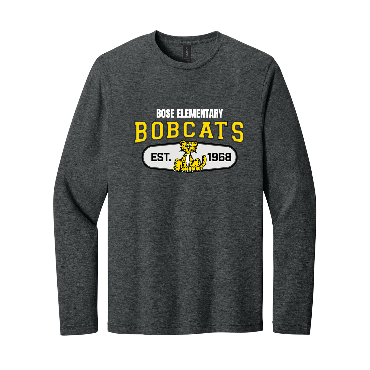 Bose Bobcats Original Adult Softstyle Long Sleeve