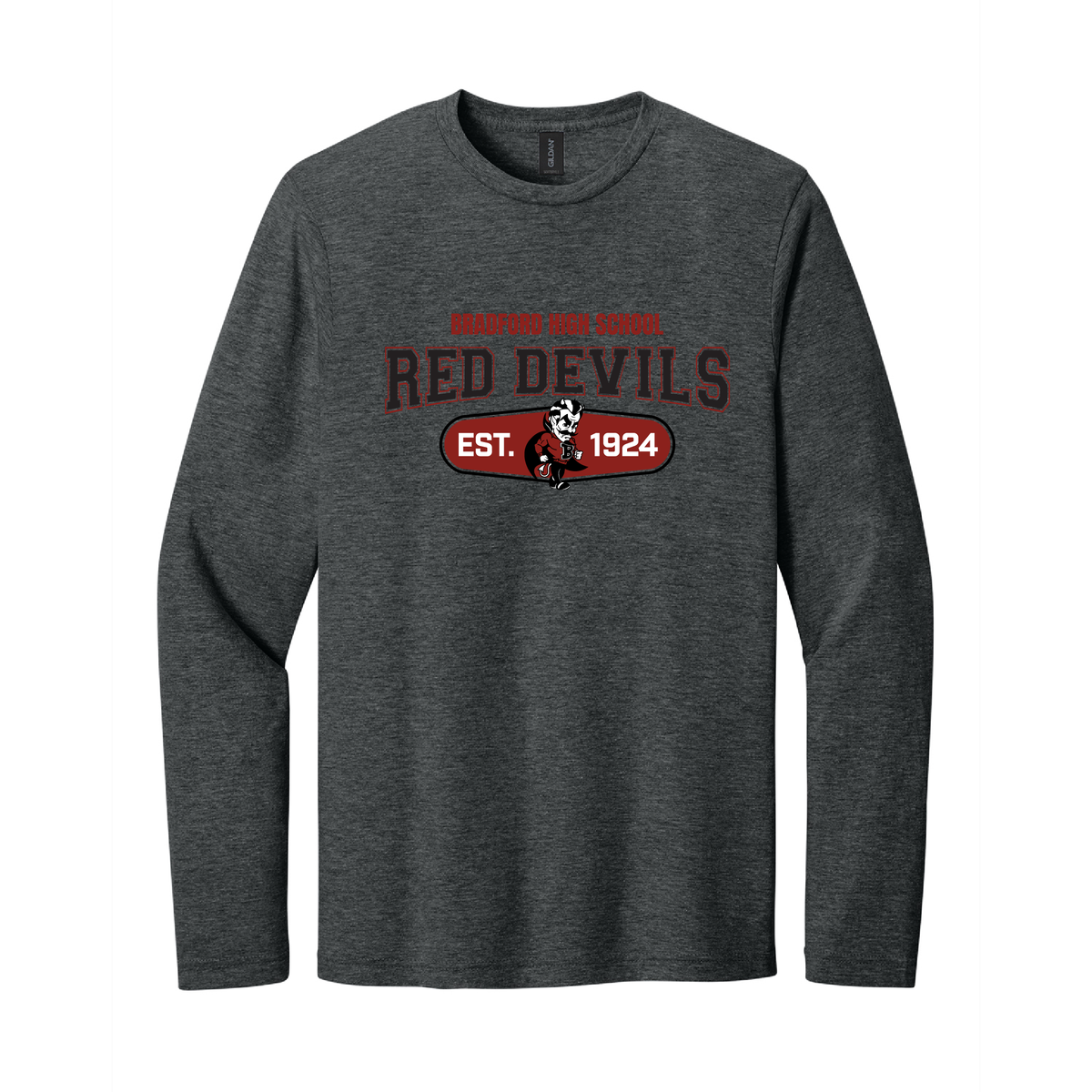 Bradford Red Devils Original Adult Softstyle Long Sleeve Tee