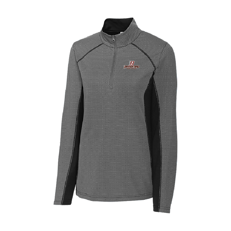 Bradford Ladies Half Zip Colorblock Tech Pullover