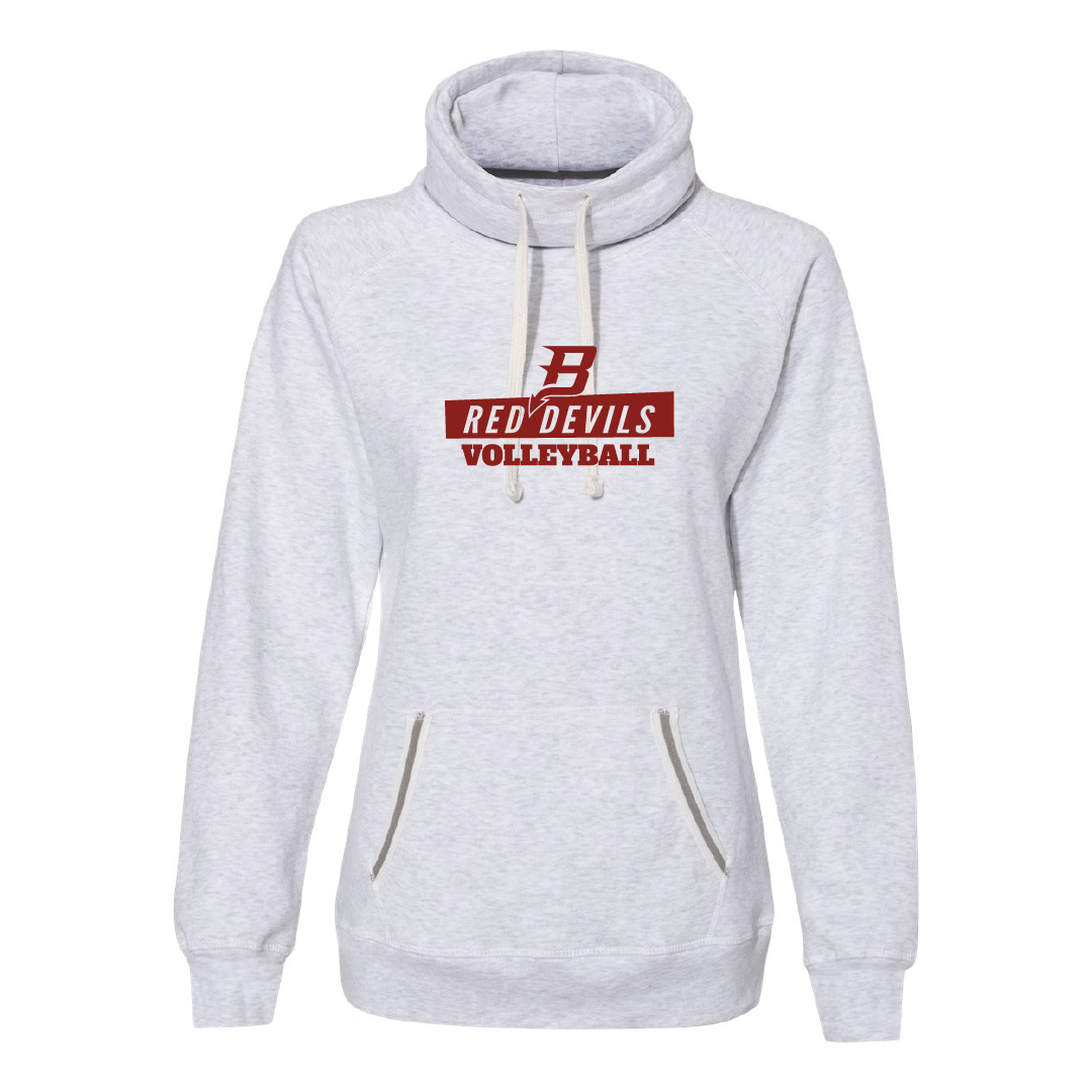 Bradford Volleyball Ladies Cowl Neck Hoodie