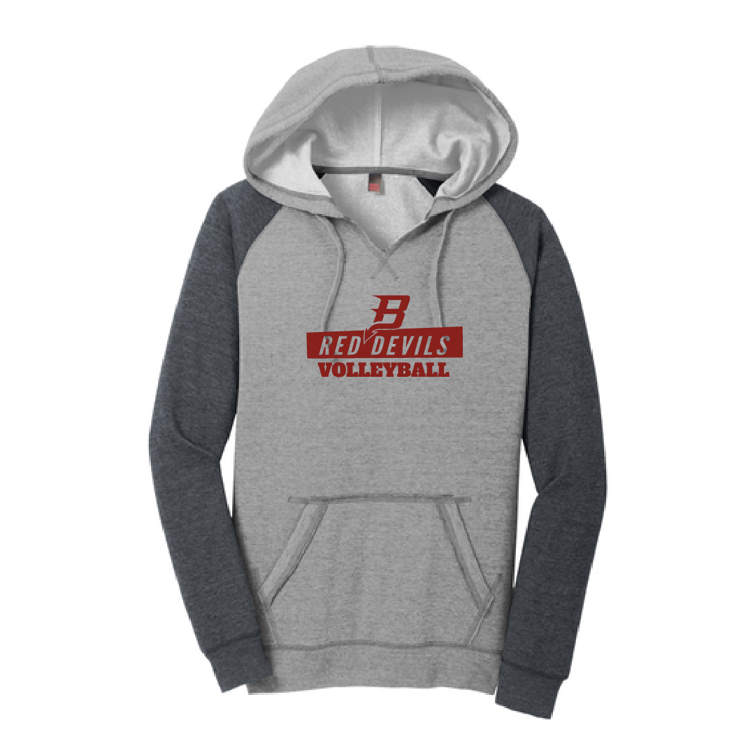 Bradford  Volleyball Ladies Raglan Hoodie