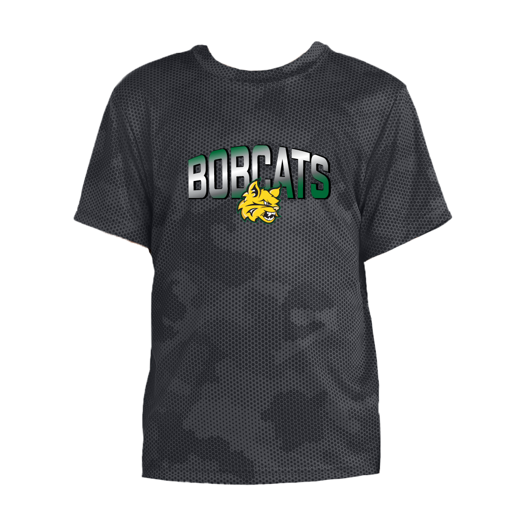Bullen Bobcats YOUTH CamoHex Tee