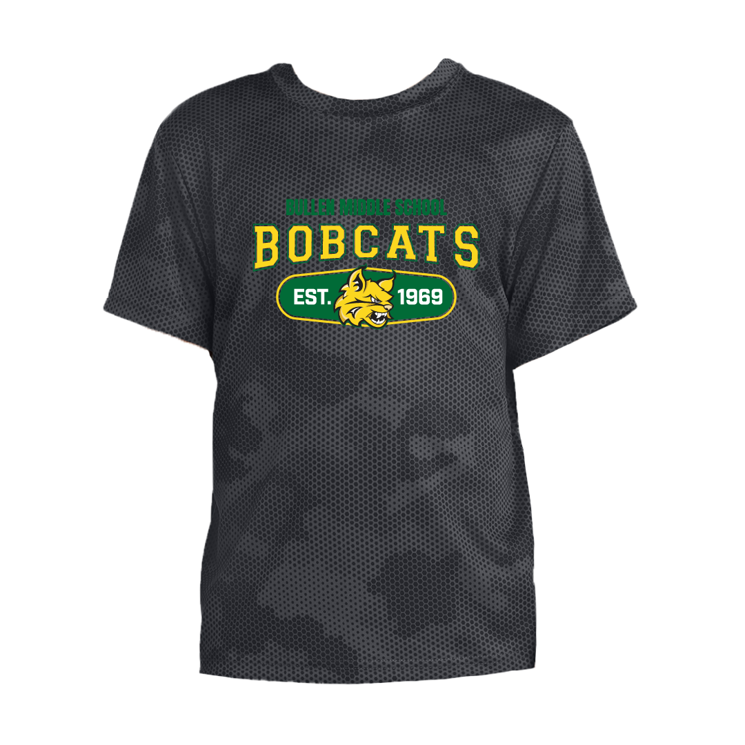 Bullen Bobcats YOUTH CamoHex Tee