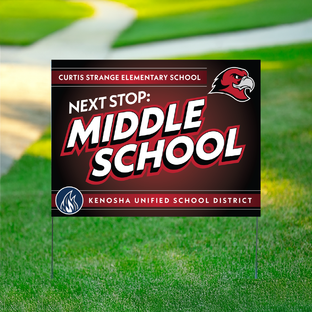 Curtis Strange 5th Grader Yard Sign