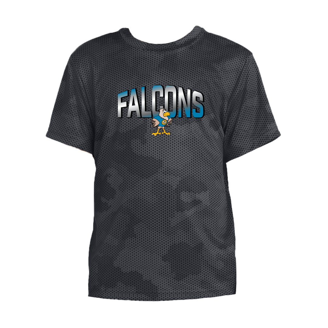 Forest Park Falcons YOUTH CamoHex Tee