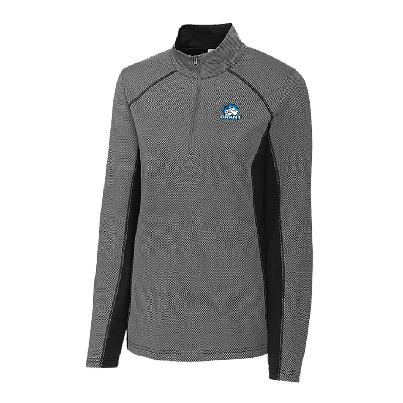 Grant Ladies Half Zip Colorblock Tech Pullover