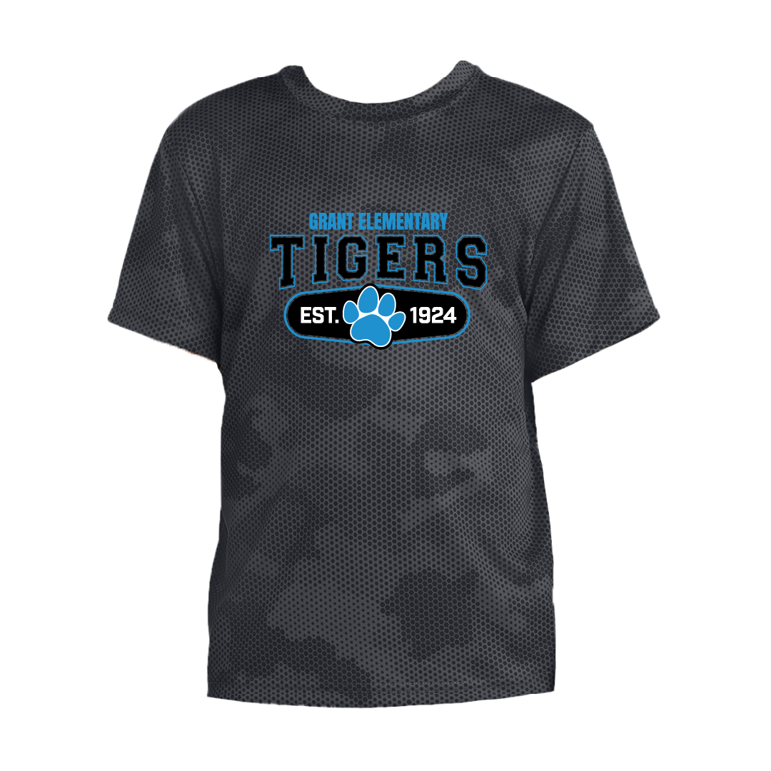 Grant Tigers YOUTH CamoHex Tee