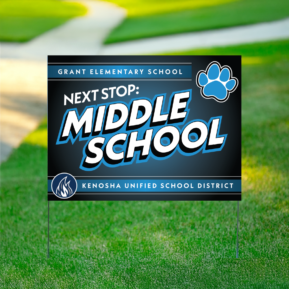 Grant 5th Grader Yard Sign