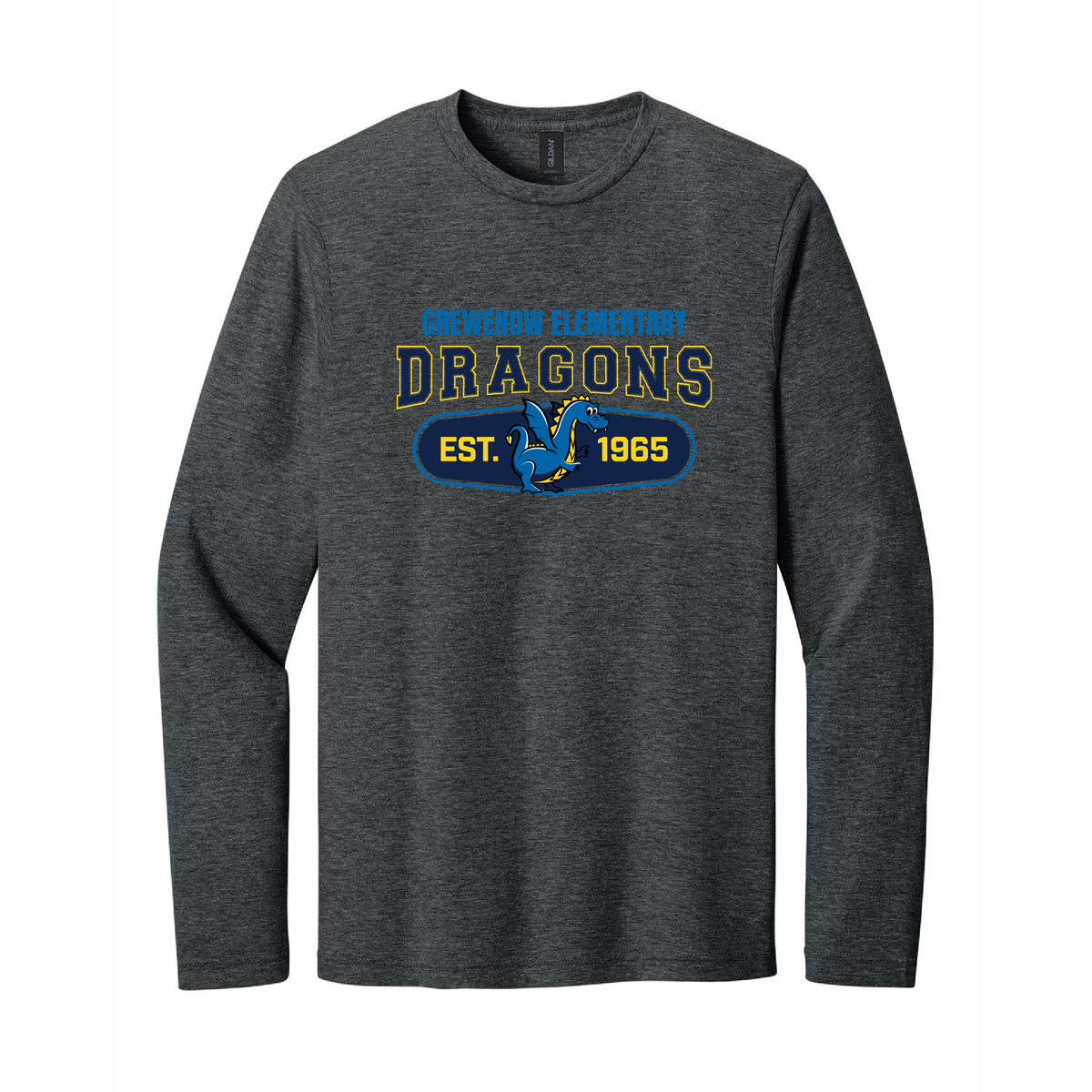 Grewenow Dragons Original Adult Softstyle Long Sleeve Tee