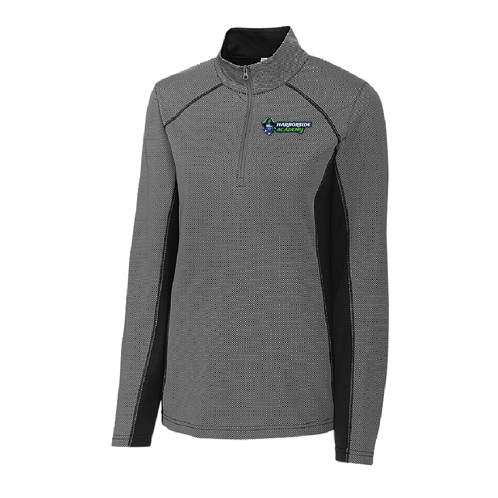 Harborside Ladies Half Zip Colorblock Tech Pullover (3 colors)