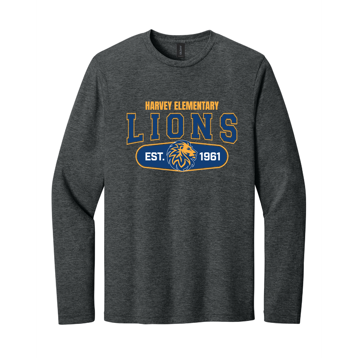 Harvey Lions Original Adult Softstyle Long Sleeve Tee