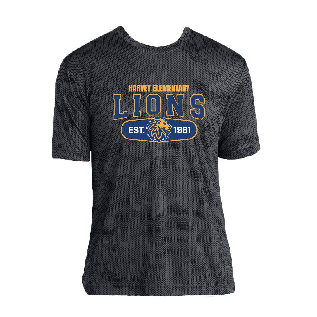 Harvey Lions Original Adult CamoHex Tee