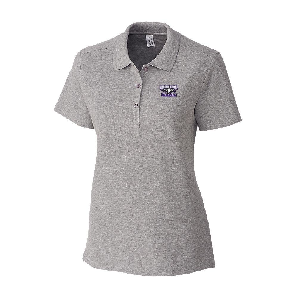 Indian Trail Ladies All Cotton Pique Short Sleeve Polo