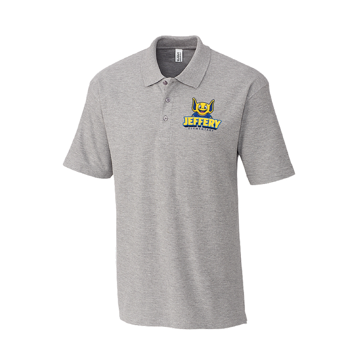 Jeffery Adult All Cotton Pique Short Sleeve Polo