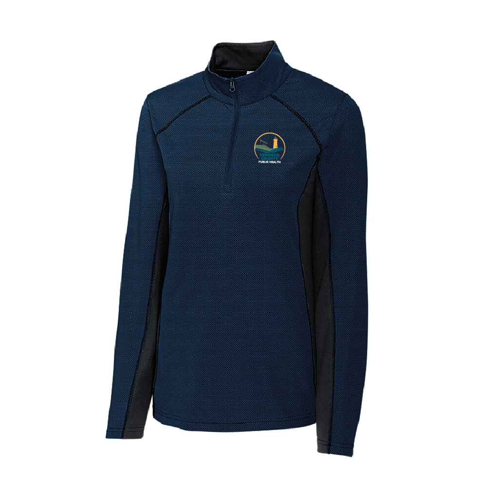 KCPH Ladies Half Zip Colorblock Tech Pullover