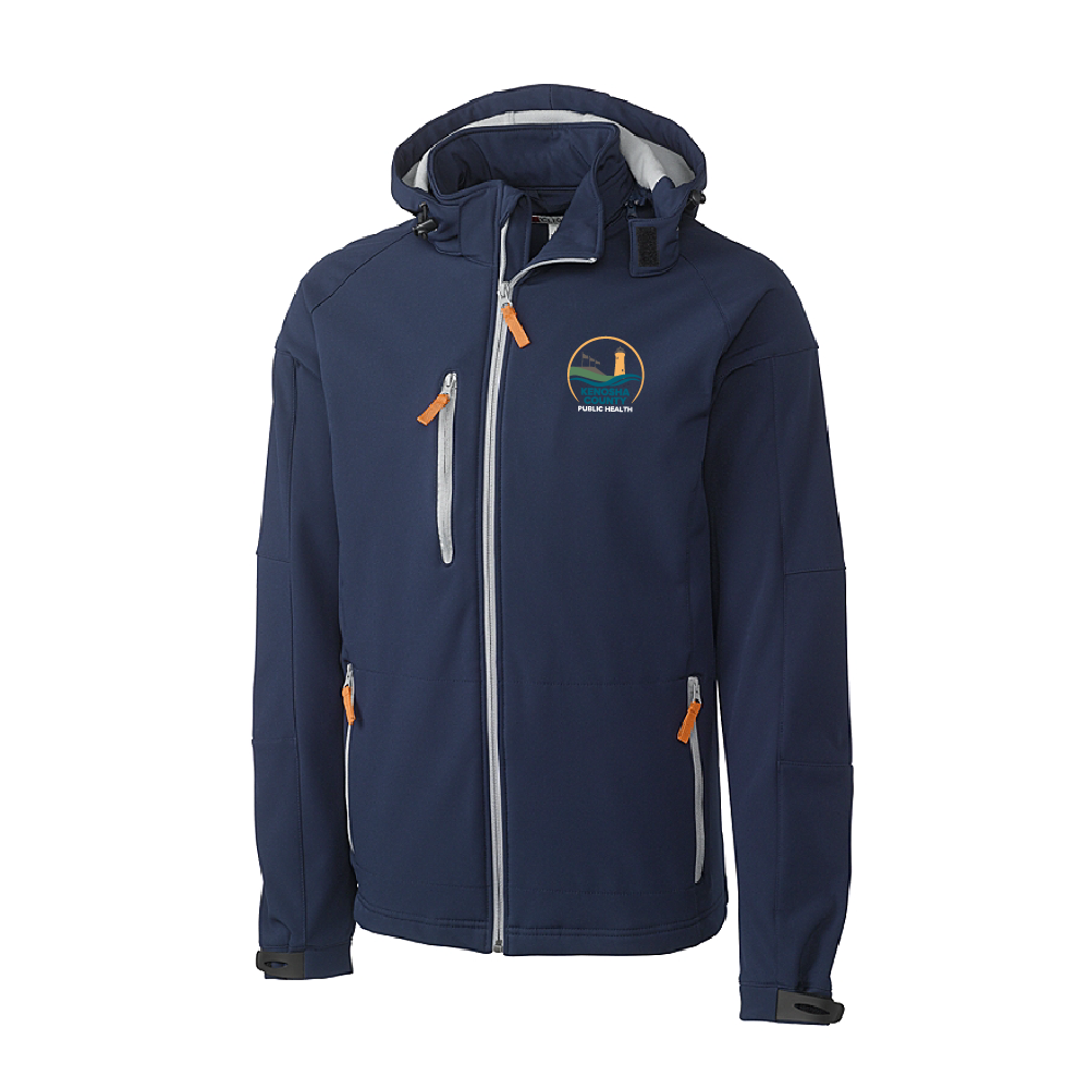 KCPH Adult Stretch Softshell Hooded Full Zip Jacket