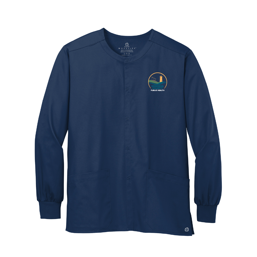 KCPH Adult Snap-Front Scrub Jacket (3 colors)