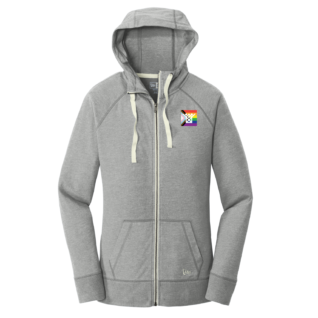 KHDS Ladies Sueded Cotton Full Zip Pride Flag (3 colors)