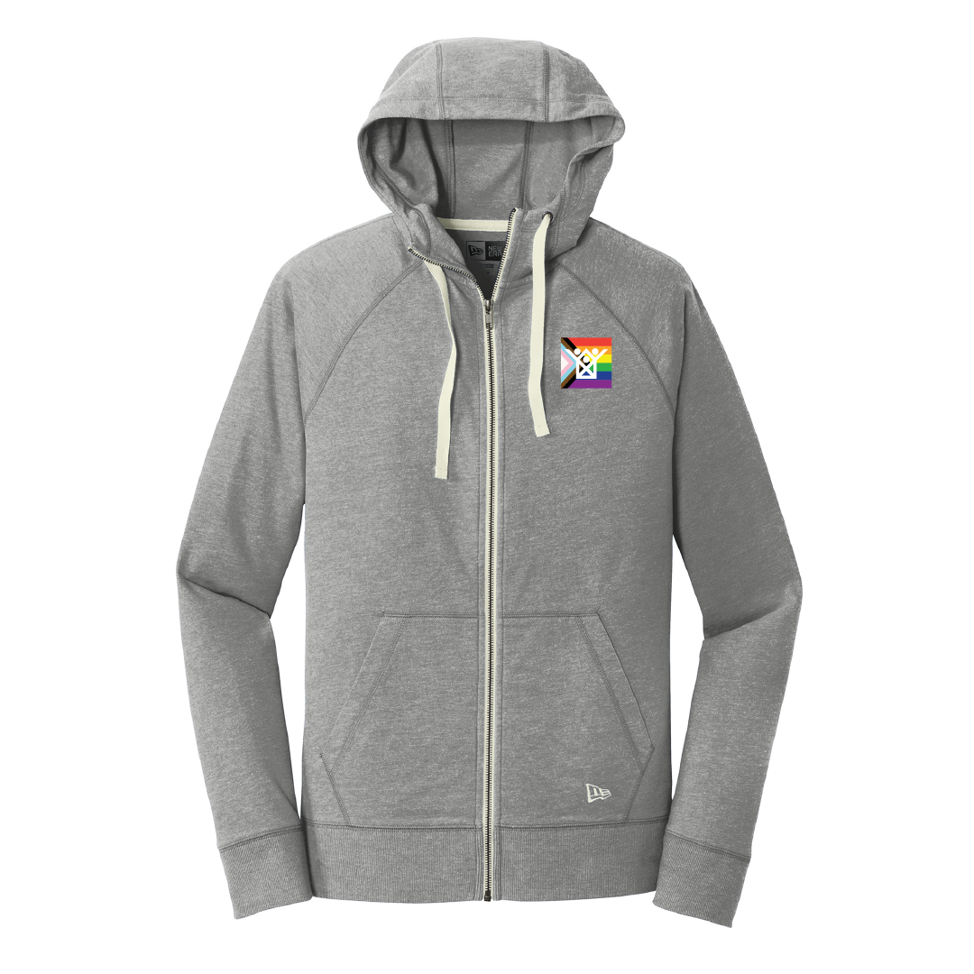 KHDS Adult Sueded Cotton Full Zip Pride Flag (3 colors)